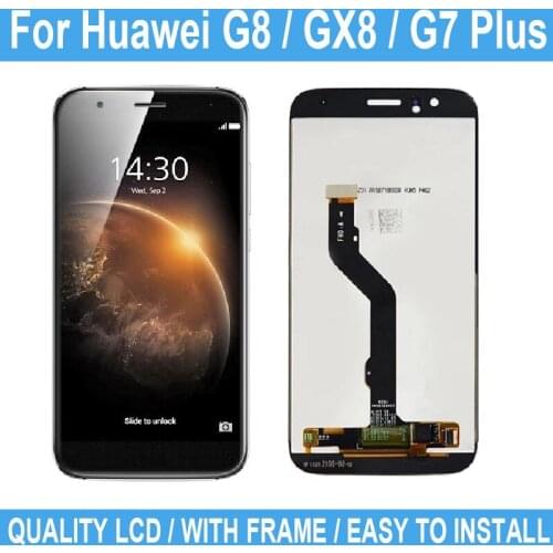 5.5" For Huawei G8 RIO-L01 RIO-L02 RIO-L03 LCD Display Touch Screen For Huawei GX8 G7 Plus Digitizer Replacement With Frame