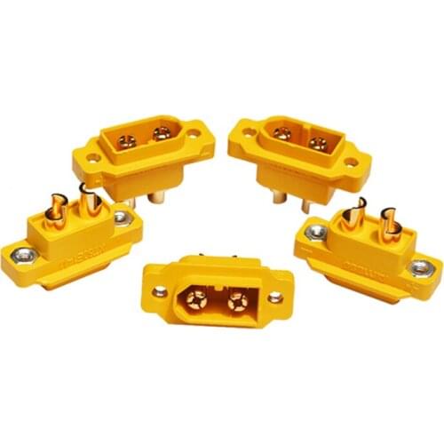 10PC AMASS XT60E1-M Mountable Male Plug Pin Bnc Connector Plugs XP Jack-plug Aerial Model Accessories for FPV RC Drone Toys Part