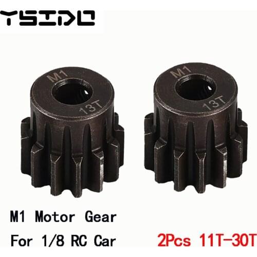 2Pcs M1 5mm 11T 12T 13T 14T 15T 16T 17T 18T 19T 20T 21T 22T 23T 24T 25T 26T 27T 28T 29T 30T Pinion Motor Gear for 1/8 RC Car