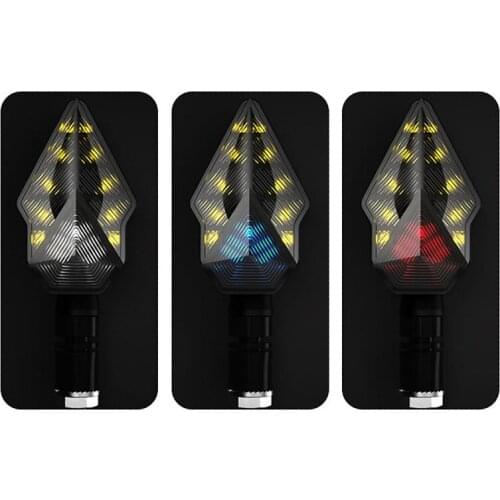 2 PCS motorbike LED Stop Signal Flowing Water Flashing Lights parts moto Tail Flasher Running Blinker motorcycle accessories