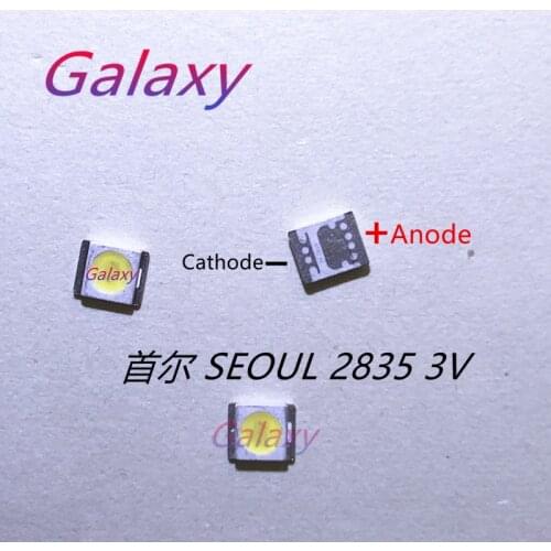 50pcs FOR SEOUL High Power LED LED Backlight 1210 3528 2835 1W 100LM Cool white SBWVT120E LCD Backlight for TV TV Application