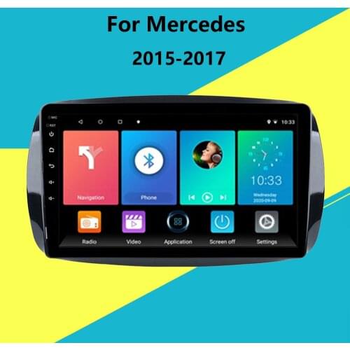 9" 2 Din Car Multimedia Player Android 8.1 Wifi Navigation GPS Autoradio For Mercedes Benz W453 SMART 2015 2016 2017 Head Unit