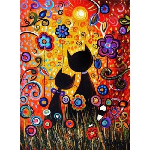 ARMYQZ Personality DIY Diamond Painting Cute Cartoon Square Round Drill Animals Home Decorative Picture Mosaic Embroidery Cross