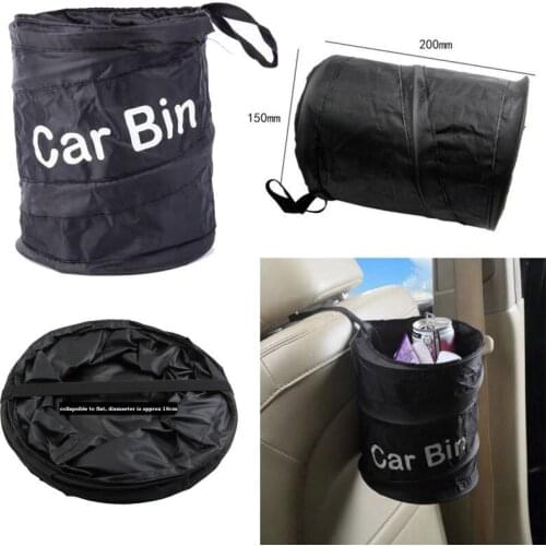 Bell Wastebasket Trash can Litter Container Car Auto Rv Pop Up Garbage Bin Bag Waste Bins Household Cleaning Tools Accessories