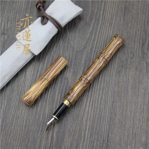 Free Shipping Hermit Bamboo Pen Signature Pen Successful persons pen cultural person student for business use