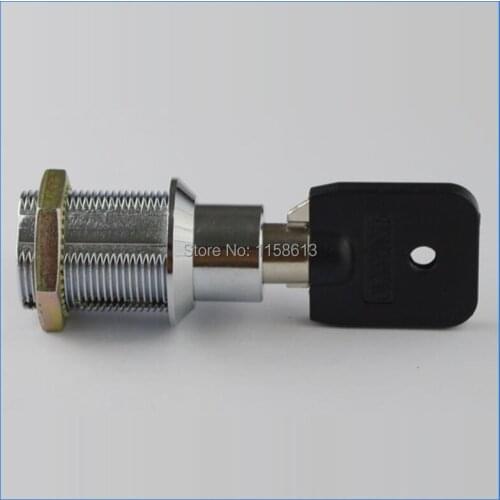 10 pieces 23mm chrome plated keyed differently cylinder furniture door push lock