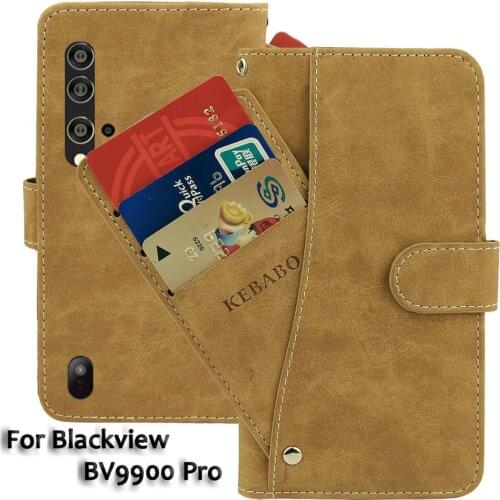 Leather Wallet Blackview BV9900 Pro Case 5.84" Flip Fashion Luxury Front Card Slots Cases Cover Business Magnetic Phone Bags