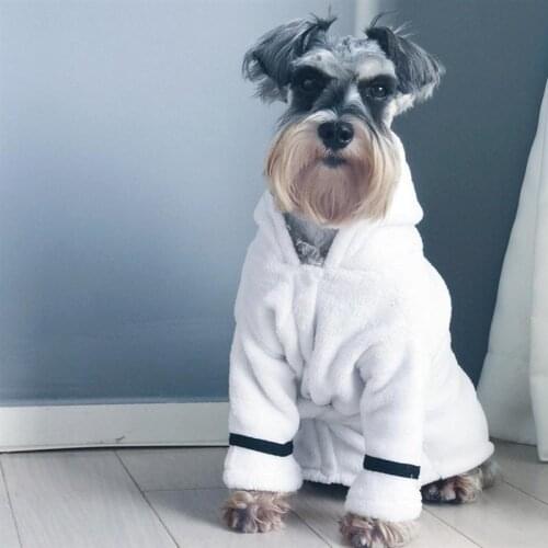 Creative Dog Bathrobe High Absorbent Quick-drying Soft Robe Warm Animal Pajamas Hooded Bathrobe for Pet Dog Cat