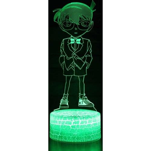 Conan theme 3D Lamp LED night light 7 Color Change Touch Mood Lamp Christmas present Dropshippping