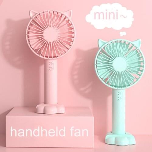Portable mini Fan USB Fan Desktop Air Cooler Handheld USB Power Fan Rechargeable Fan Appliances Outdoor Travel hand Fan