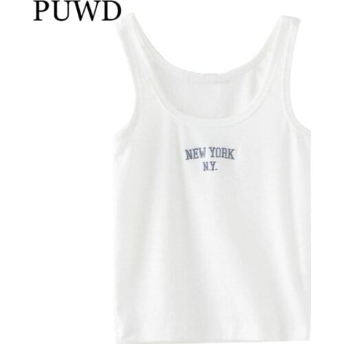PUWD Women's Cropped Tank Tops