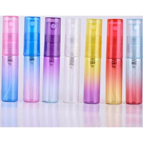 30Pcs/lot 5ml Colorful Glass Perfume Bottle 5ml Refillable Mist Spray Bottle Travel Atomizer Free Shipping