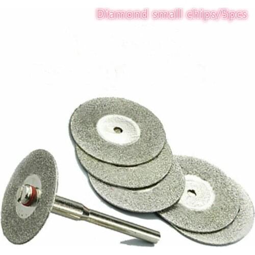 5pcs Diamond Coated Cutting Wheels Saw Blades Disc + 1pcs Mandrel , For Power Rotary Tool