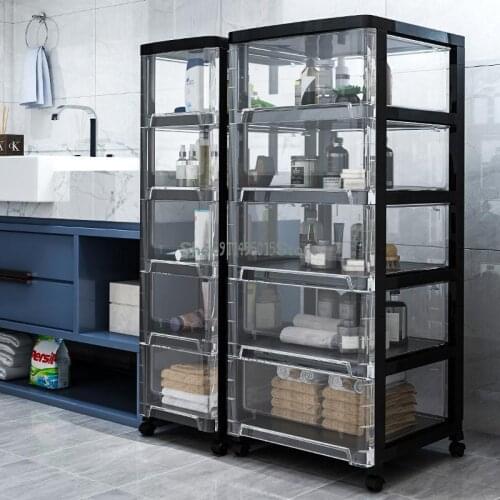 Storage Cabinet Bedroom Crevice Storage Box Gap Rack Drawer Type Locker Transparent Organize Box