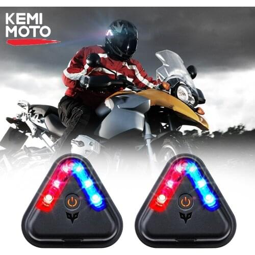2pcs Flashing Warning Light Wireless Motorcycle Turn Signal Light For Honda For Kawasaki Z750 Z800 For YAMAHA MT07 MT09 MT10