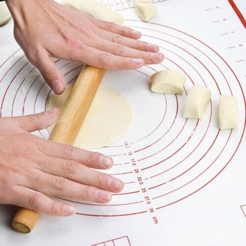 Silicone Non-stick Rolling Dough Mat Baking Pad Pastry Bakeware Kitchen Gadgets Cookie Macaron Baking Mat Pastry Tools