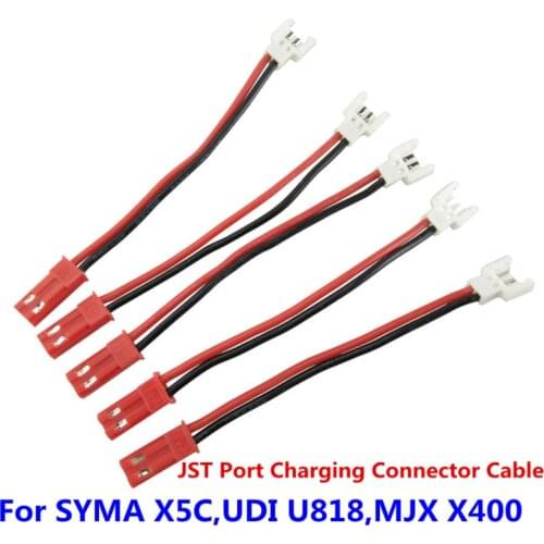 Charging Connector Cable SYMA X5C UDI U818 MJX X400 JST Line Port for 3.7V Lipo Battery Spare Parts