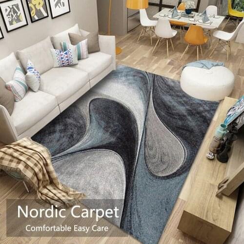 Modern Simple 3D Printed Splash ink Carpets for Bed Room Geometric Floral Oil Painting Style Large Rugs Living Room Sofa Carpet
