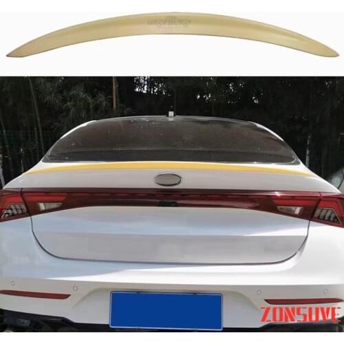 Use For Kia K5 Optima 2020 2021 Year Spoiler ABS Plastic Carbon Fiber Look Rear Trunk Wing Car Body Kit Accessories