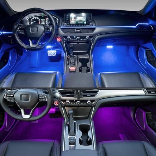 Car interior LED foot sole decoration light strip for Fiat Punto 500 Palio Argo grande panda Lifan X60 Cebrium Solano New Celliy