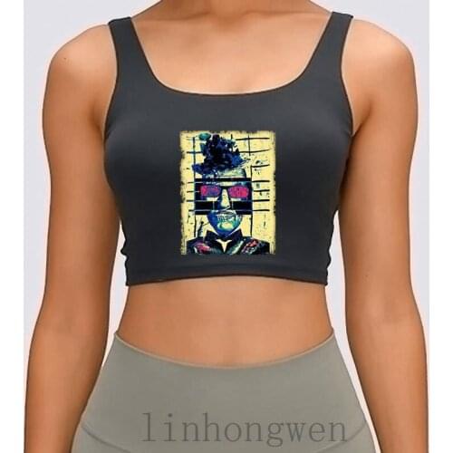 Vintage V6 Women Tank Top Create Round Collar Interesting Spring Funny Male Outfit Cotton Crop Top