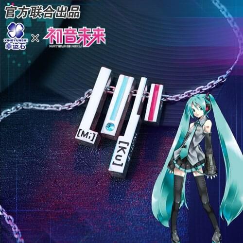 Vocaloid Miku Anime Hatsune First-Echo Pendant Sterling Silver 925 Manga Role Action Figure Cosplay New Arrival Gift