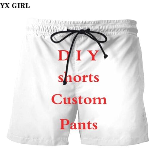 YX GIRL 3D Print DIY Custom Design Men/Women summer shorts Hip Hop Casual shorts Wholesalers Suppliers For Drop Shipper