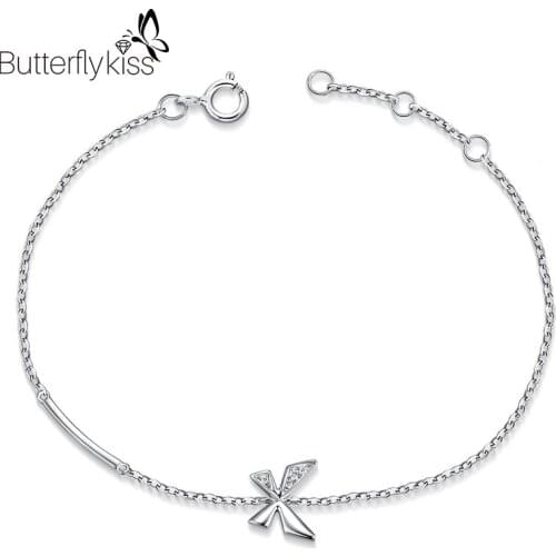 BK 18k Genuine Gold Moissanite Bracelets For Women 1.22g Butterfly Shape Vs D Color Simple Fashion Trend Geometric Lady Jewelry