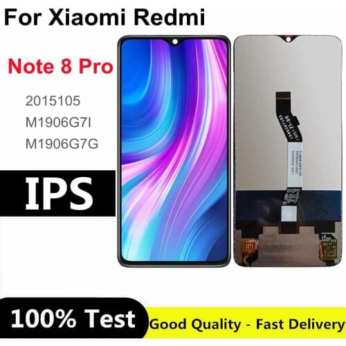 6.53" For Xiaomi Redmi Note 8 Pro LCD Display Digitizer Touch Screen For Redmi Note8 Pro Screen Assembly Replacement