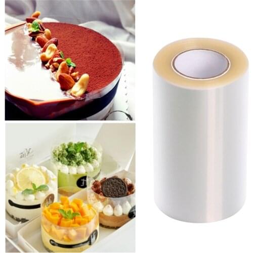 1 Roll Cake Surround Film Transparent Cake Collar Kitchen Acetate Cake Chocolate Candy For Baking Durable 8cm*10m/10cm*10m