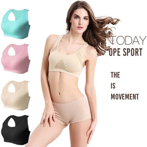 2021 Women Breathable Sports Bra Absorb Sweat Shockproof Padded Sports Bra Top,Athletic Gym Running Fitness Yoga Sports Tops