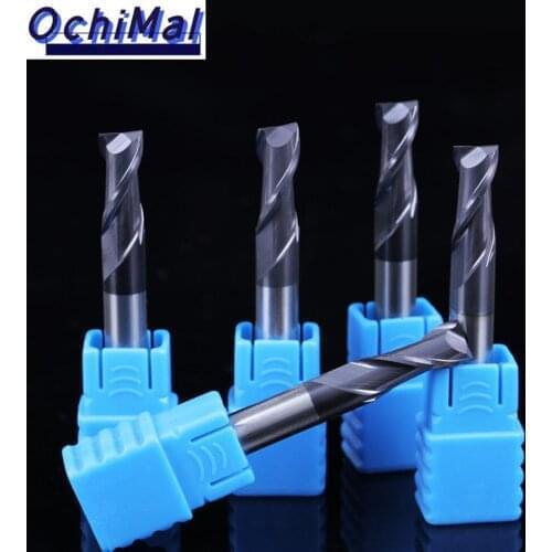 3PCS Metal Cutter Endmill HRC55 2 Flute Milling Tools Alloy Carbide Tungsten Steel Milling Cutter End Mill 3mm 4mm 5mm 6mm 8mm