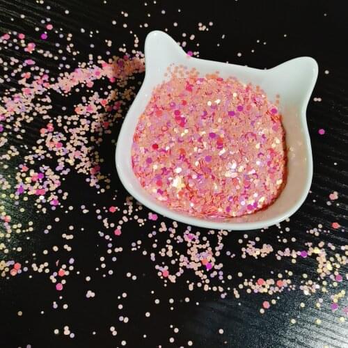 30g/opp Pink Sequins RAINBOW BRIGHT Shake card accessories Cutting Dies Stamps Embossing Decoration New Arrival 2021diy greeting