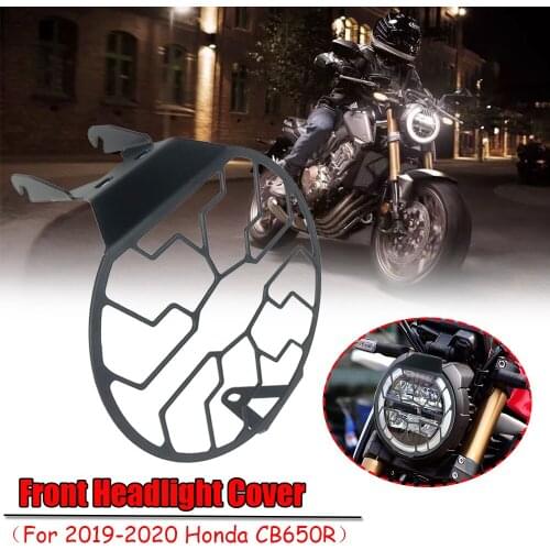 Motorcycle Accessories Front Headlight Cover Grill Guard Protector Grilled Mesh Lens For Honda CB650R CB 650R CB650 R 2019 2020