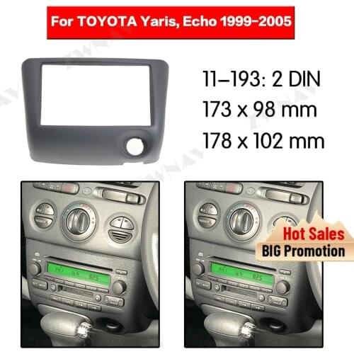 Radio Facia For Toyota Vitz/ Yaris/ Echo 1999-2005 2DIN Bracket dvd player Fascia Car Stereo Radio Installtion Dash