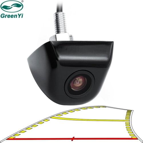GreenYi Intelligent Universal Vehicle Backup Camera Car Rear View Reverse Trajectory Camera with Dynamic Guide Line Metal Shell