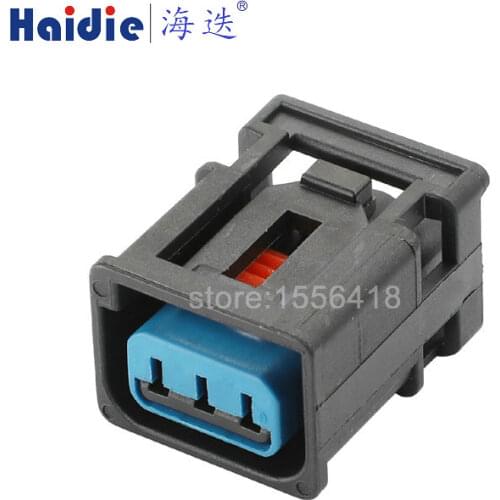 Free shipping 2sets 3pin VW auto sealed housing cable electrical harness waterproof connector