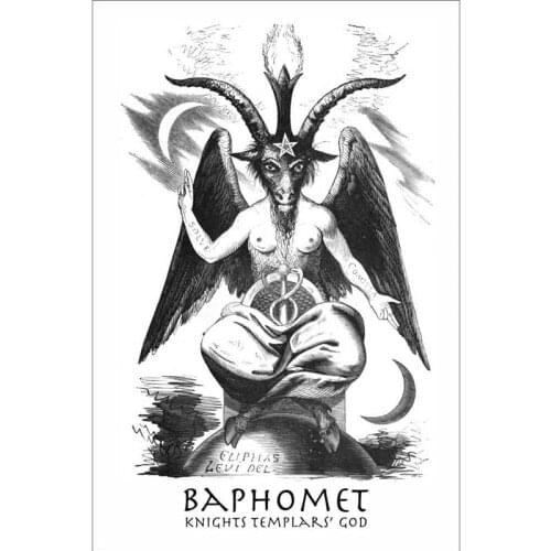 Church of Satan Knights Templars God Baphomet Flag hanging 90x150cm