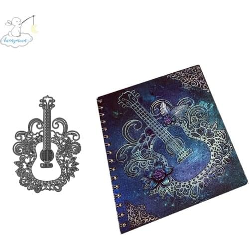 2020 New Arrival Guitar Metal Cutting Dies Stencils for Scrapbooking/photo Album stamps Decorative Embossing DIY Cards