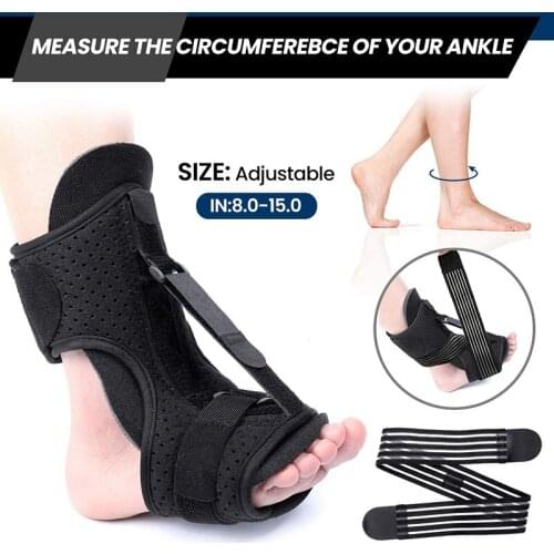 Foot Arch Support Foot Care Plantar Fasciitis Dorsal Night Day Splint Foot Orthosis Stabilizer Pain Relief Adjustable Brace