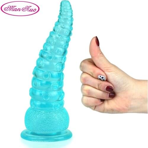 Healthy Octopus Tentacle Dildo Super Suction Cup Anal Plug Sex Toy Lesbian Strapon Orgasm Stimulate Anal Sex Toys for Men Women