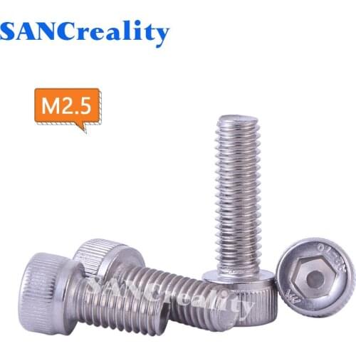 304 Stainless Steel Cup Head / Cylindrical Head Hexagon Socket Rcrew