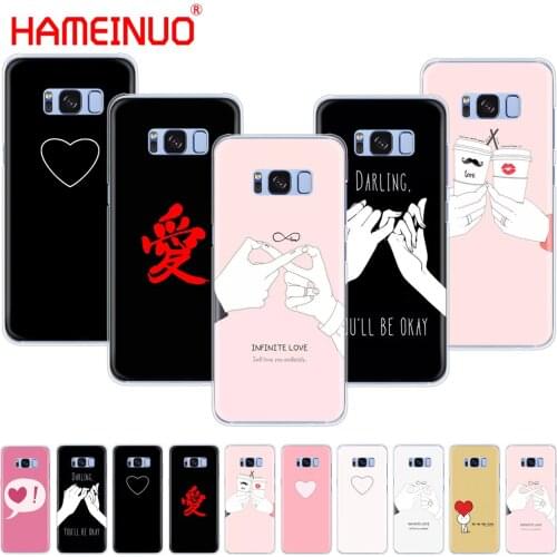 HAMEINUO darling be ok love simple style cell phone case cover for Samsung Galaxy S9 S7 edge PLUS S8 S6 S5 S4 S3 MINI