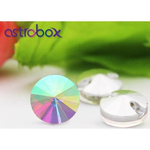 Multi Size Shiny Glass Crystal Rhinestones Round Buttons Home Garden Crafts Buckle Scrapbooking DIY Accessories