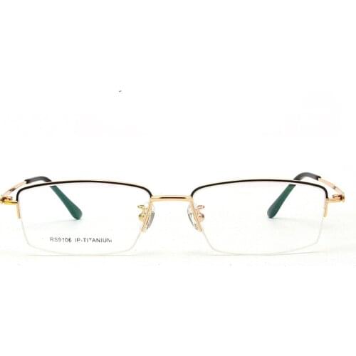 Viodream Ultra Light Pure Titanium Business Men Optical Glasses Frame Myopia Reading Glasses Half Frame Spectacle Frame Oculos