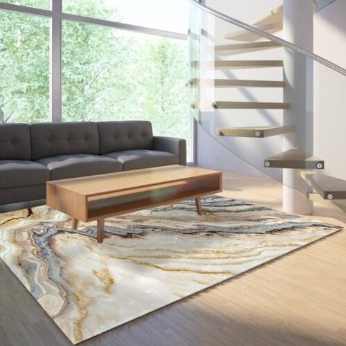 Reese Velvet Lint Free Soft Carpets Living Room Marble Pattern Home Decor Area Rugs Kitchen Bedroom Anti Slip Bottom Easy Clean