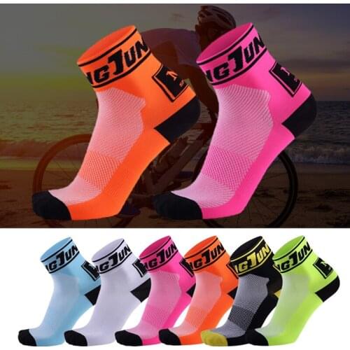 Professional Crew Socks Cycling Short Sport Socks Men Women White Racing Breathable Mesh Non-Slip Grip Bicycle Socks Trusox Fit