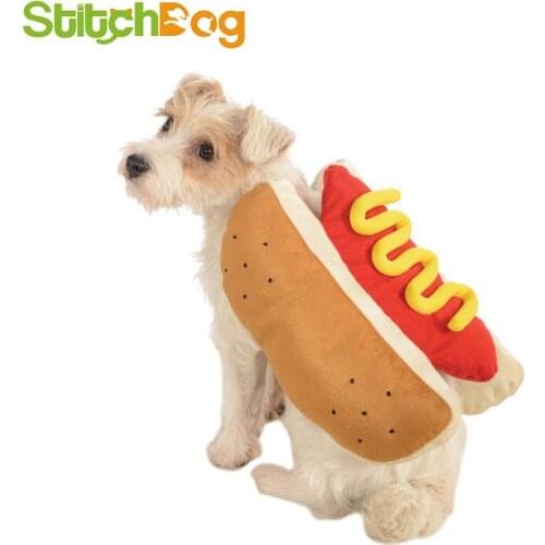 Pet clothing hot dog hamburger pet dog cat warm hamburger clothing dog clothing