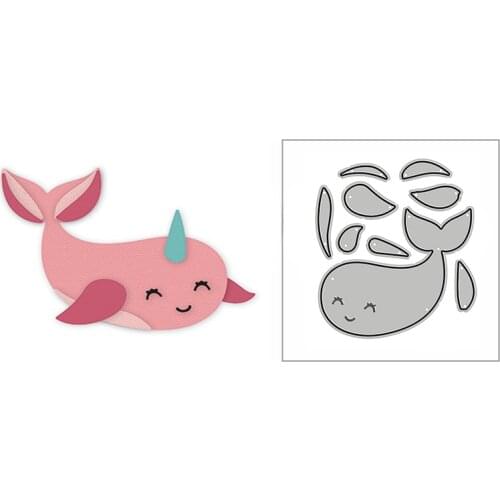 New Lovely Narwhal Animal 2020 Metal Cutting Dies for DIY Scrapbooking Paper and Card Making Decorative Embossing Mold No Stamps