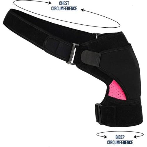 Adjustable Shoulder Support Strap Pad Protection Brace Rotator Cuff Elbow Wrap Sports Back Brace Wrap Belt Black Bandage